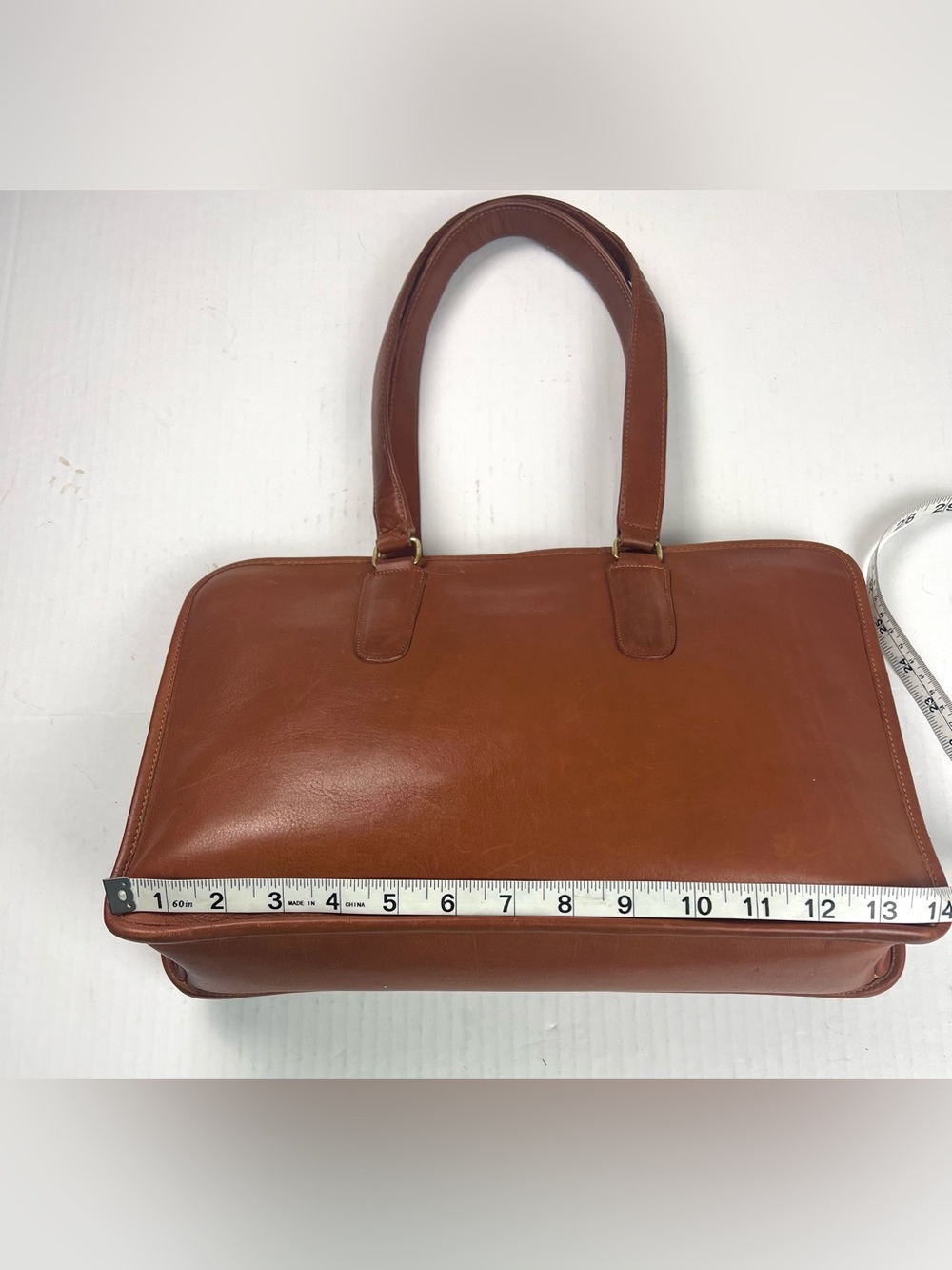 Vintage Coach British Tan Tote Bag Made in New York City USA - Picture 9 of 16